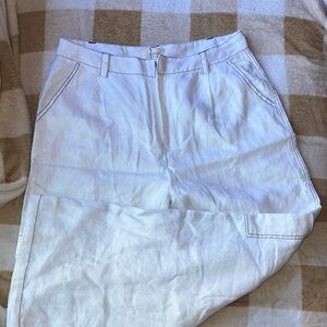 DISSH Crisp White Cargo Pants Size 12
